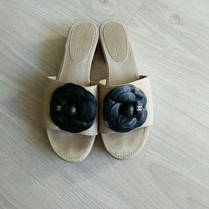Chanel Camellia Flower Sandals