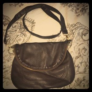 Brown leather cross body