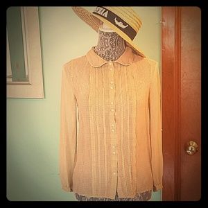 Juicy Couture Sheer lace blouse