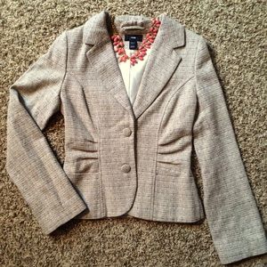 H&M tweed blazer with buttons