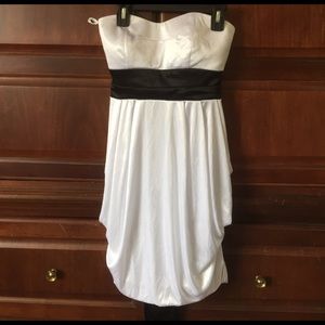 Last call! Ruby Rox Juniors White Tuxedo Dress Size Small