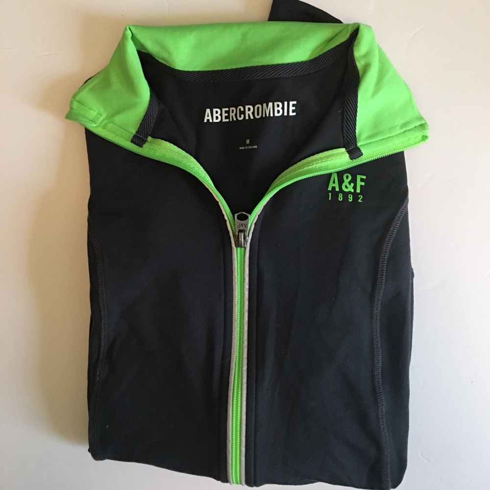 Green Abercrombie and Fitch Workout Jacket