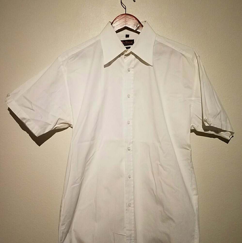 Ben Sherman Men's White Short Sleeve Shirt