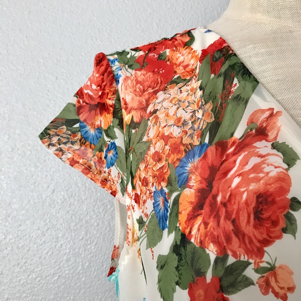 ‼️ONE LEFT‼️✨Mth Degree✨Breezy Spring Floral Maxi - Picture 4 of 6