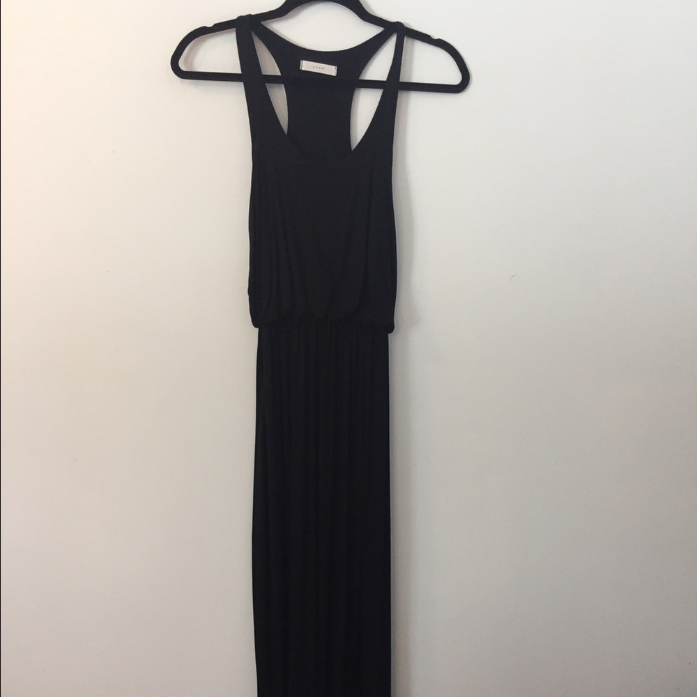 Black maxi dress