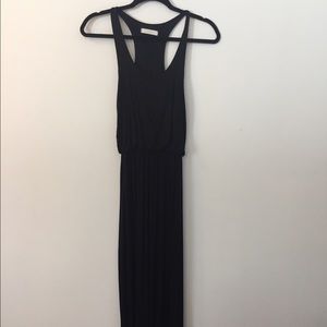 Black maxi dress