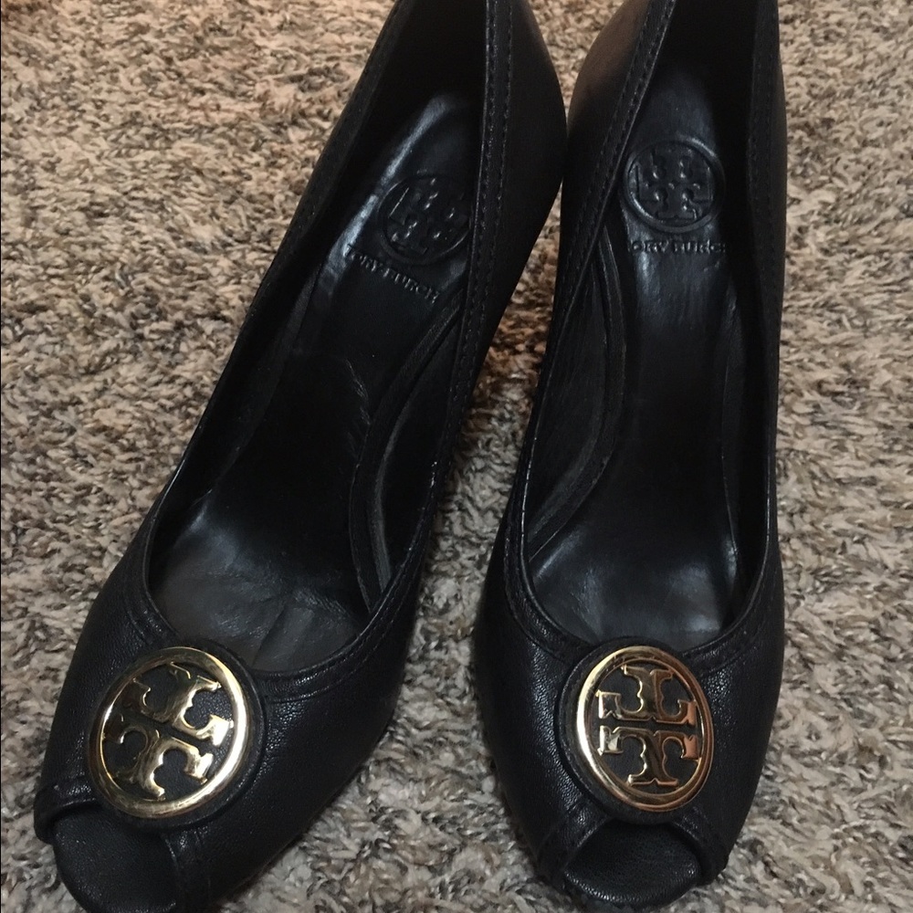 Tory Burch Peep Toe Wedge