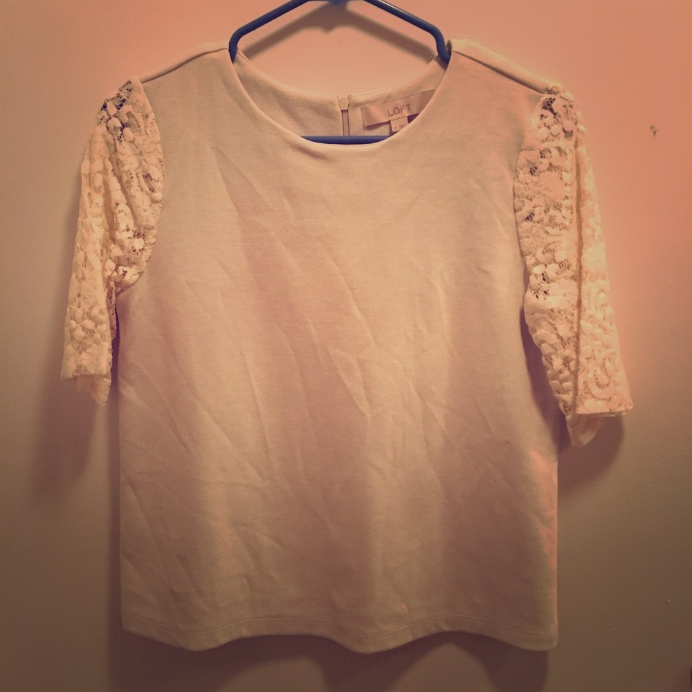 Lace short sleeve Loft shirt
