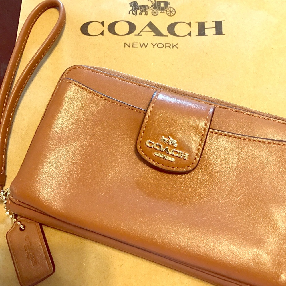 Coach wallet and phone wristlet
