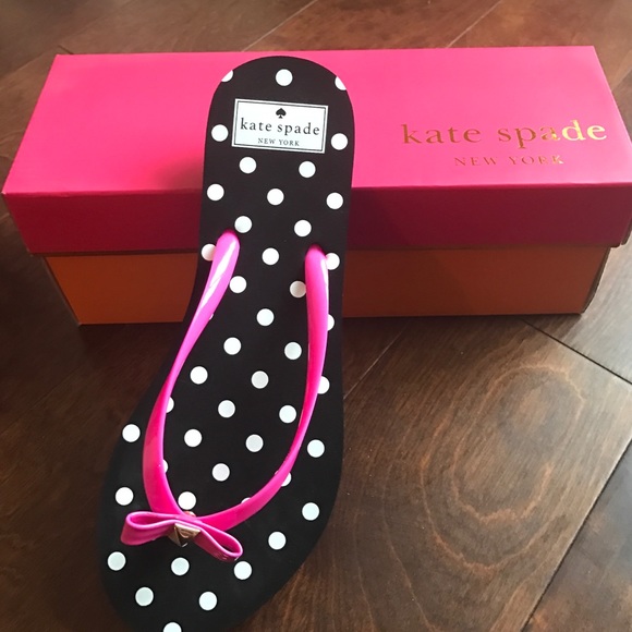 ❗️1 hour sale ❗️Kate spade polka dot flip flops - Picture 3 of 4