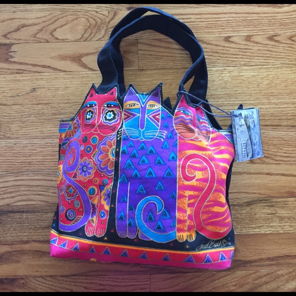 Laurel Burch fabric NWT cat bag