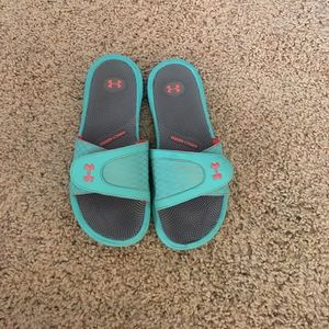 Under Armour slide on sandals