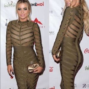 Bandage Sexy Embellished Dress