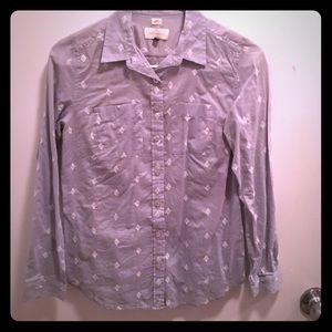 Loft patterned button down