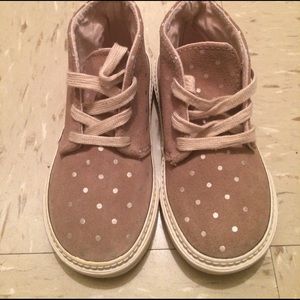 Pokadot Beige ankle sneakers