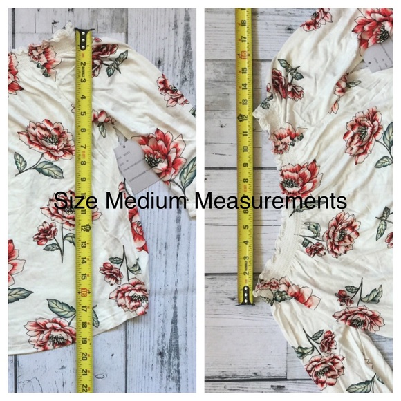 Off the Shoulder Floral Print Blouse Top 💋 - Picture 6 of 8