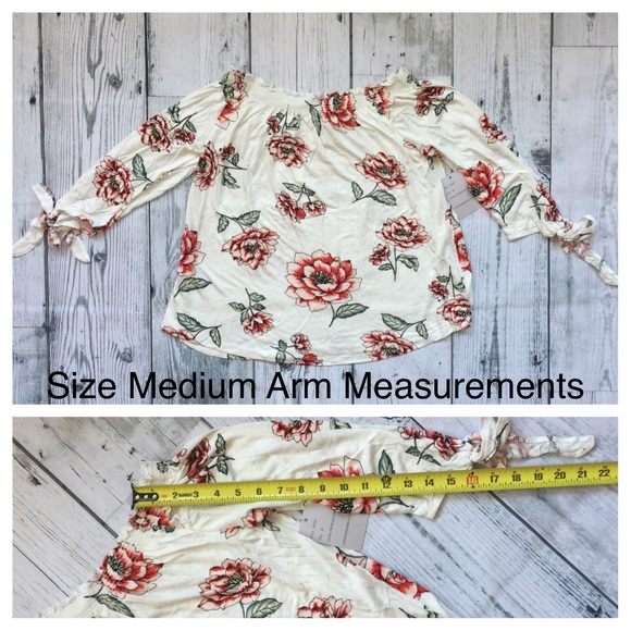 Off the Shoulder Floral Print Blouse Top 💋 - Picture 7 of 8