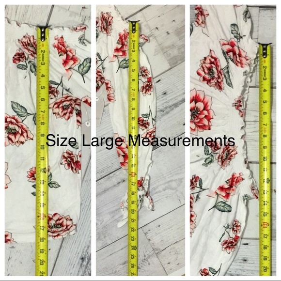 Off the Shoulder Floral Print Blouse Top 💋 - Picture 8 of 8