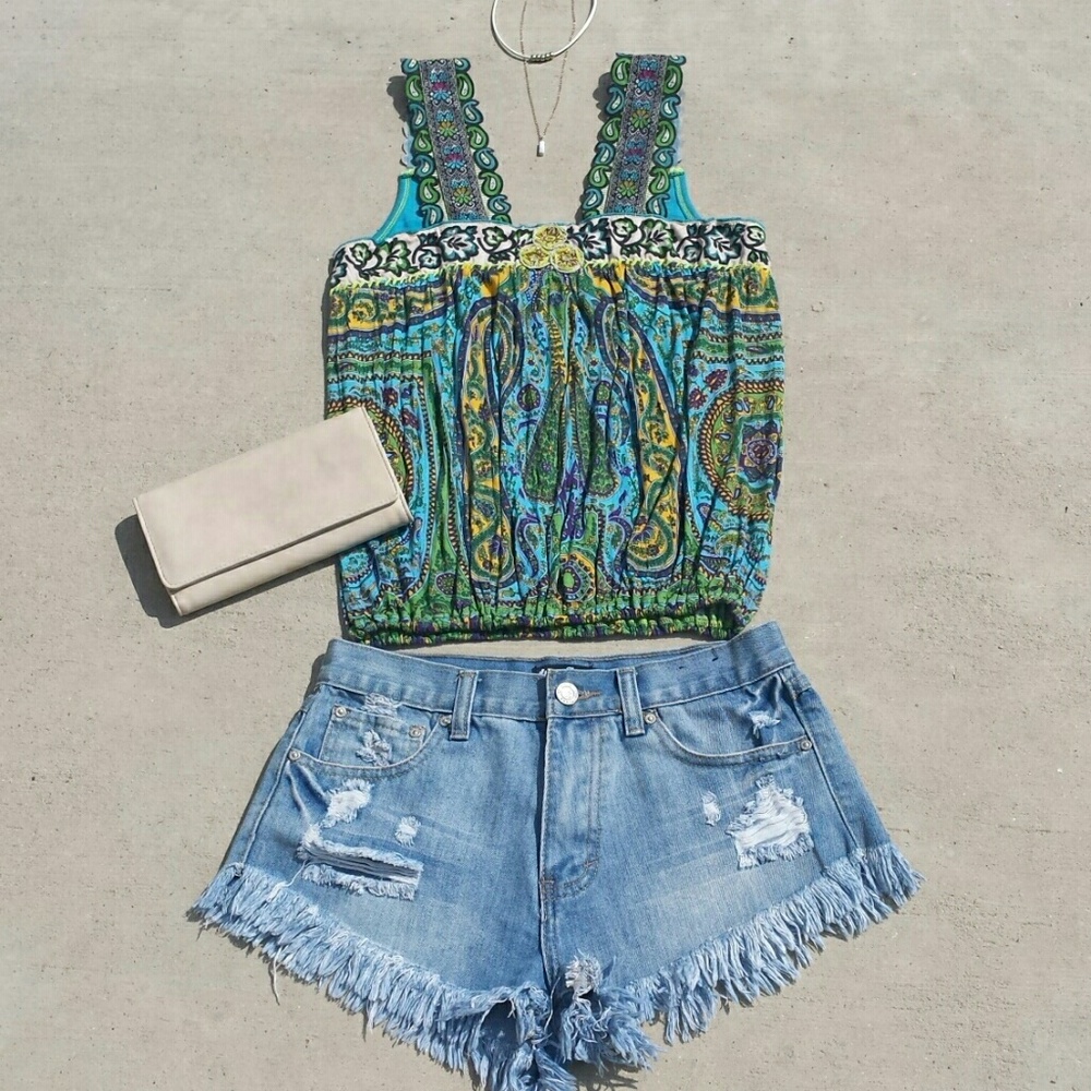 💙Free People Boho Tank - Picture 2 of 8