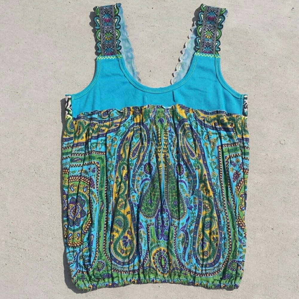 💙Free People Boho Tank - Picture 5 of 8