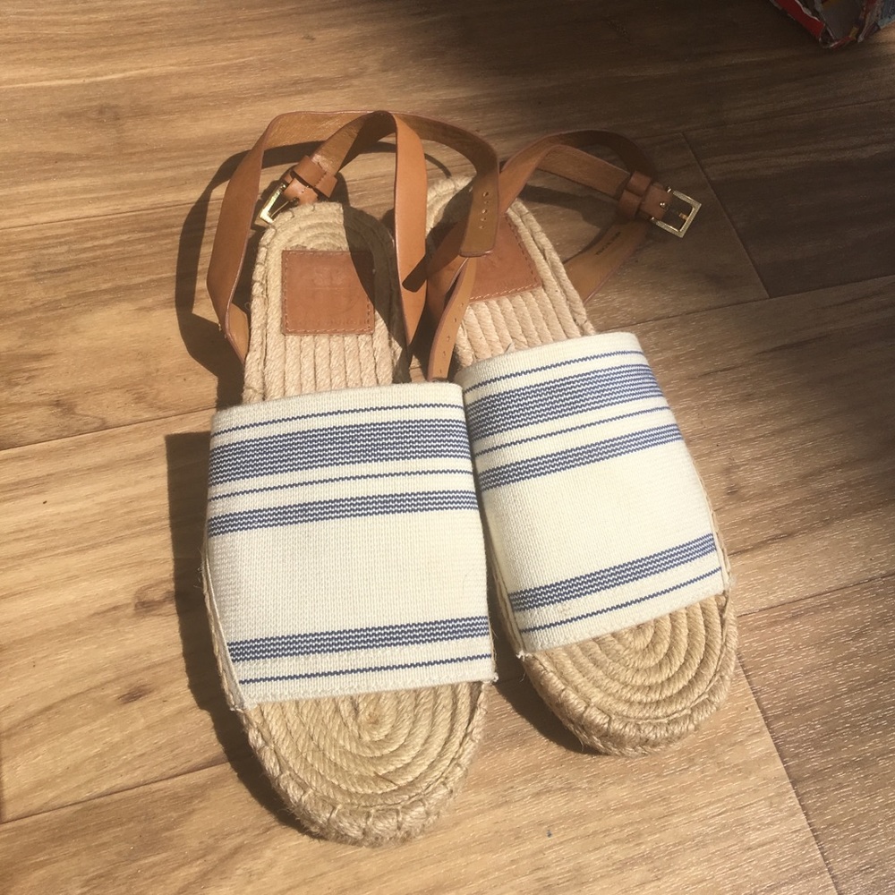 Tory burch elastic espadrille sandals