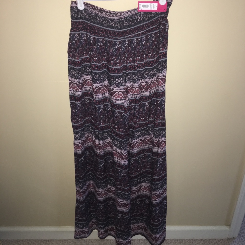 Flowy printed flare pants
