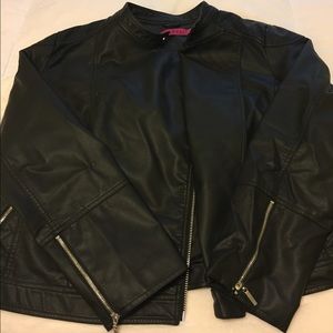Plus size motto jacket