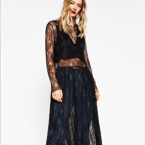 🍓Brand new Zara lace tunic NWT