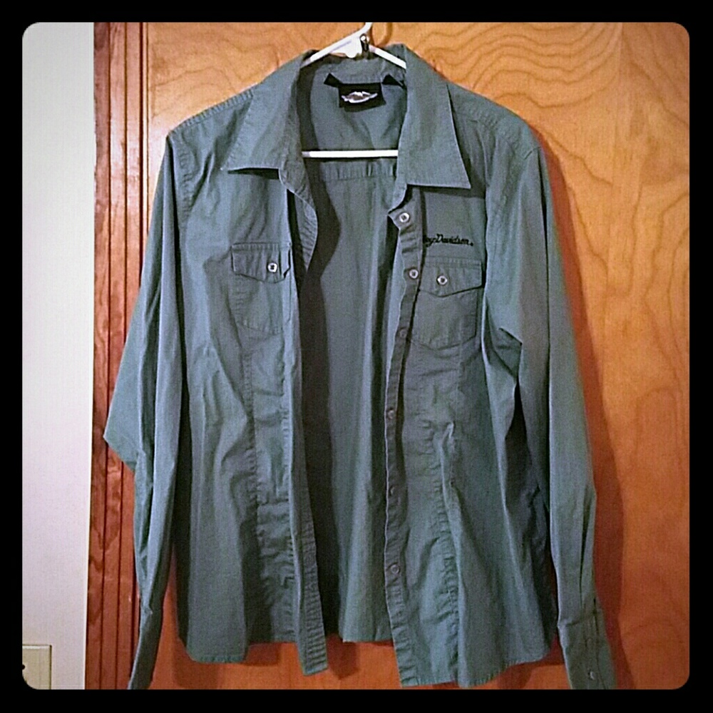 Ladies Harley-Davidson Long Sleeve Button Down
