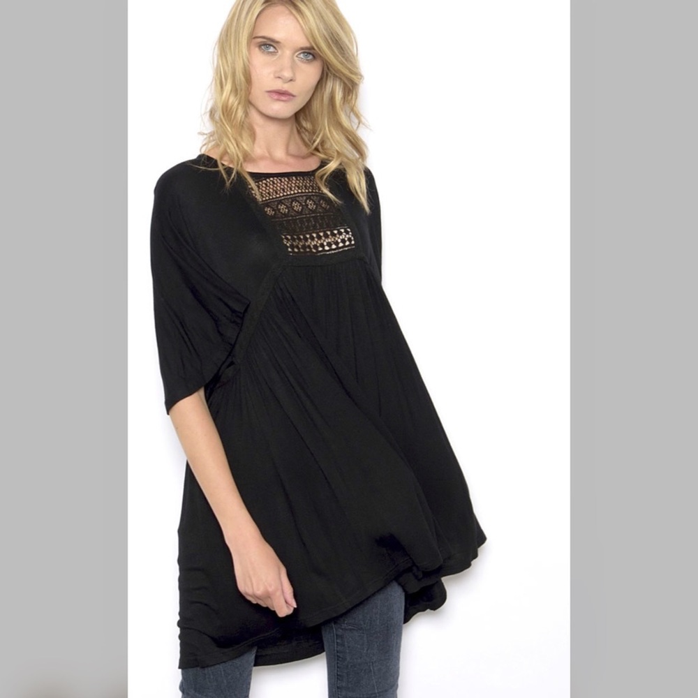 Take 50% off ❤️Black peasant tunic