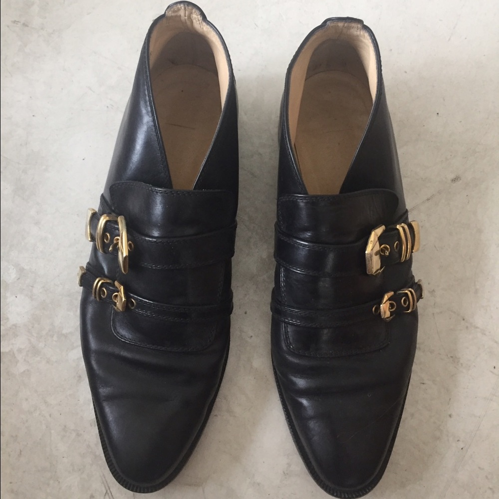 Black buckle Sergio Rossi shoes