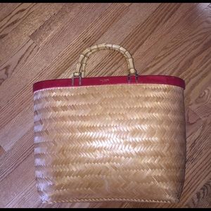 Kate spade wicker beach tote