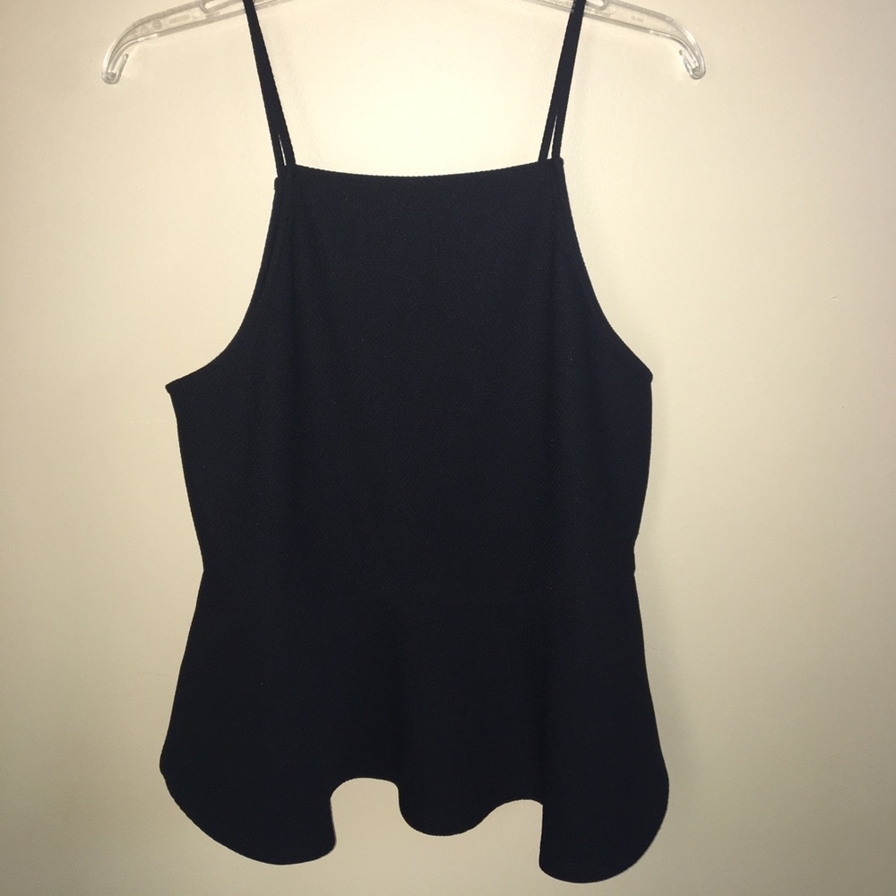 Textured strappy tank