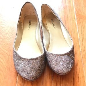 Call it SPRING multicolor sparkle shoes