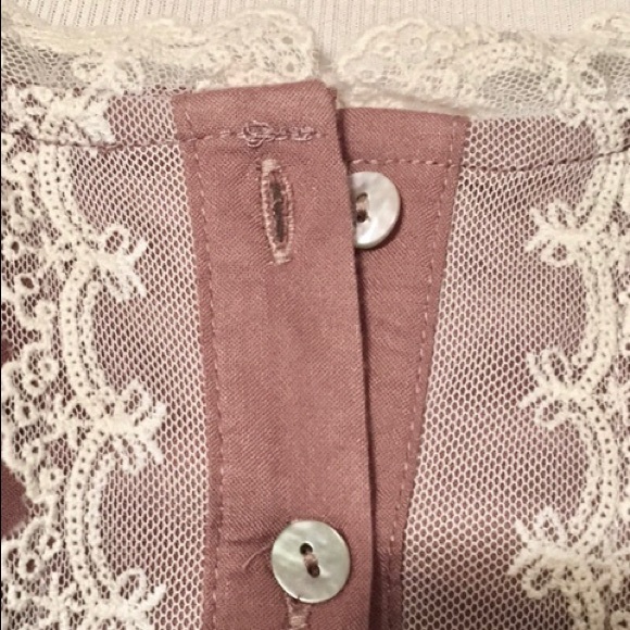 ❌Clearance❌Mocha Lace Babydoll Button Down Dress - Picture 7 of 8