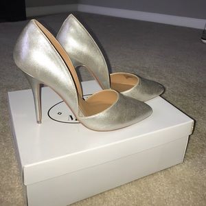 Galaxy silver heels