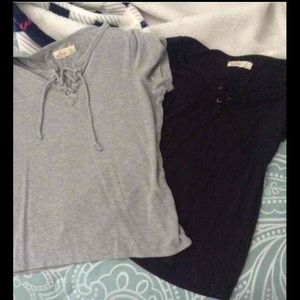 Hollister Lace up tops