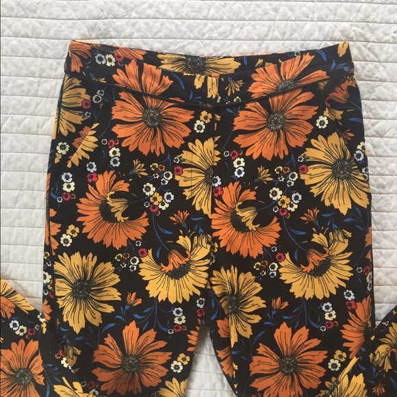 Top shop Floral Pants - Size US 4 - Picture 2 of 4