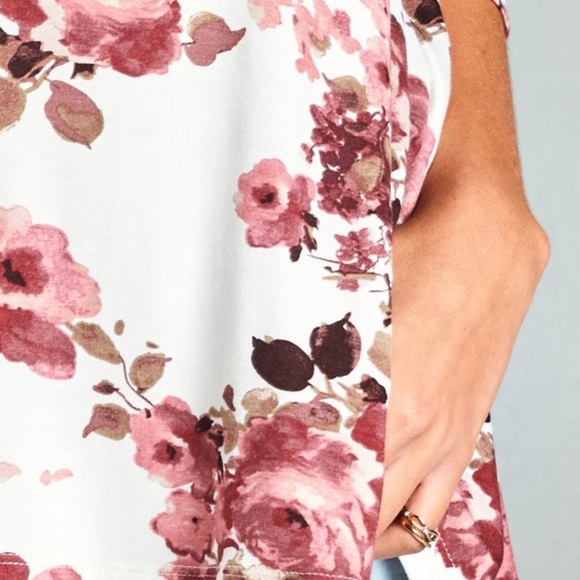 Take 50% off ❤️ Watercolor Fall Floral swing Tunic - Picture 5 of 6