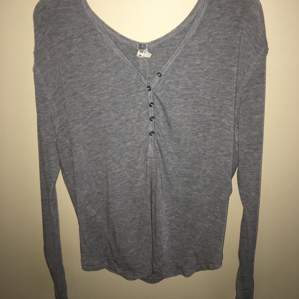 Free People- open back long sleeve