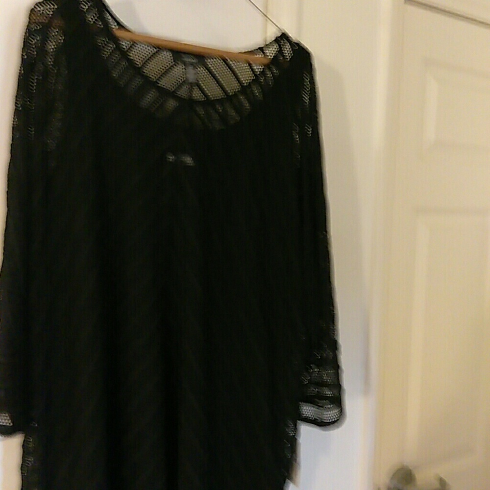 NWT- Alfani black mesh top size 2X - Picture 4 of 5