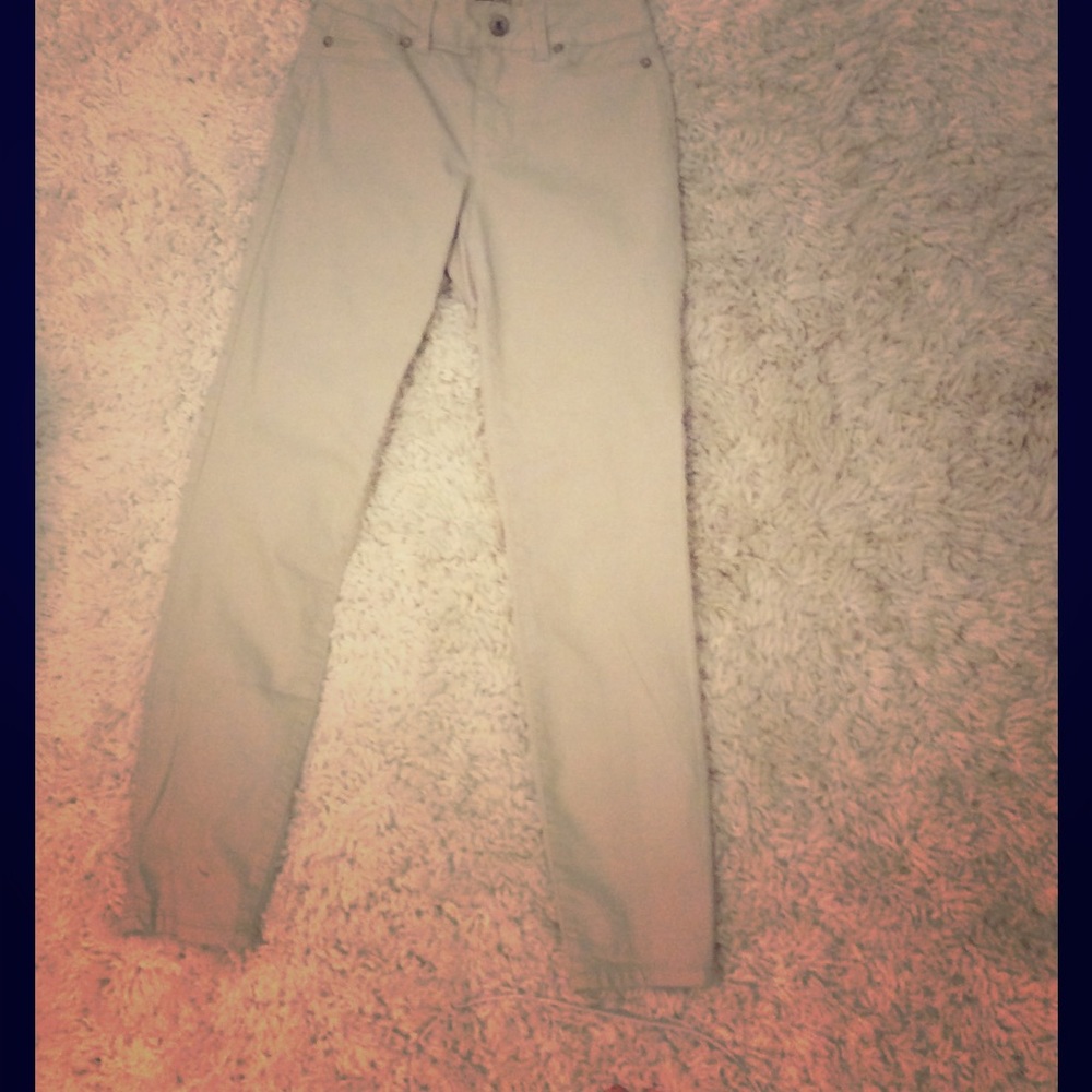 Blue Spice Cream colored khaki pants