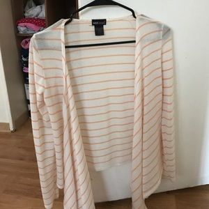 White striped cardigan