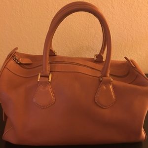 J. Crew Leather Duffle Handbag Brown