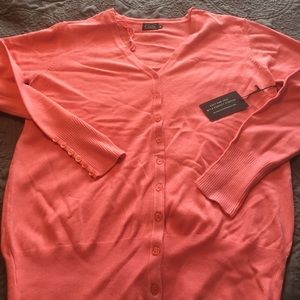 Cute NWT coral cardigan