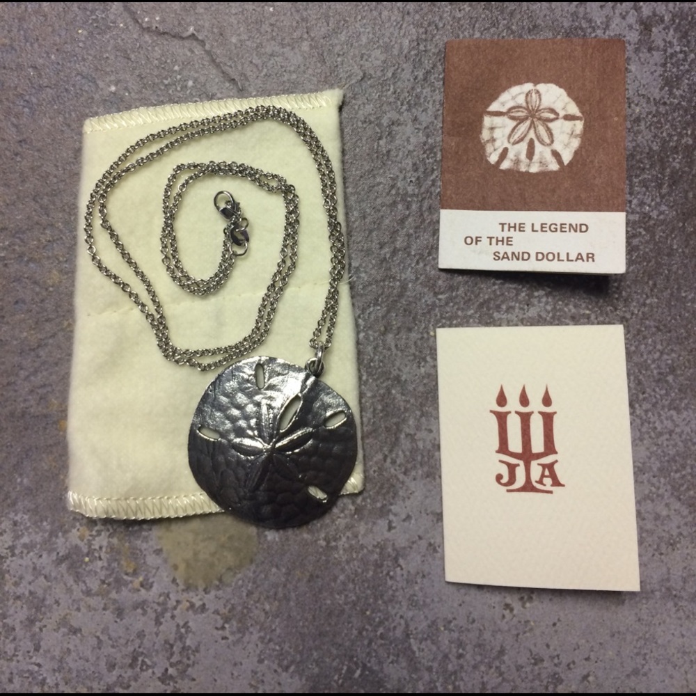 James Avery Retired Sandollar pendant with chain
