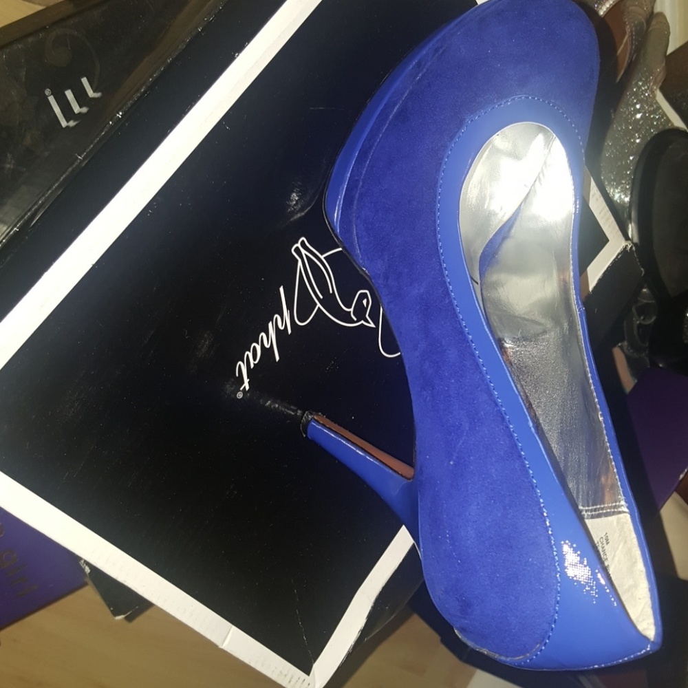 Electric Blue Baby Phat Heels