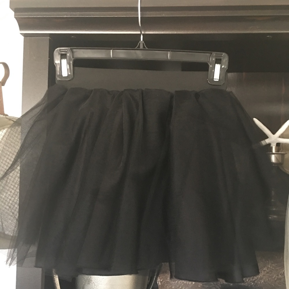 Black Bliss Tulle Mini Skirt