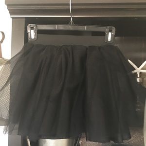 Black Bliss Tulle Mini Skirt