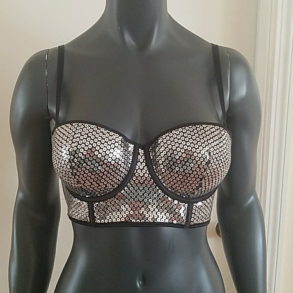 Sequin Crop Top